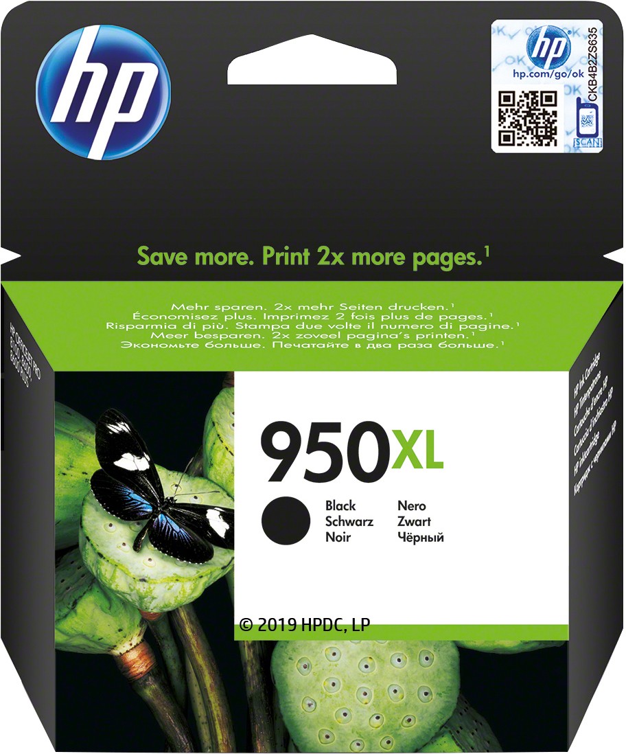 HP 950XL Originaal Must 1 tk