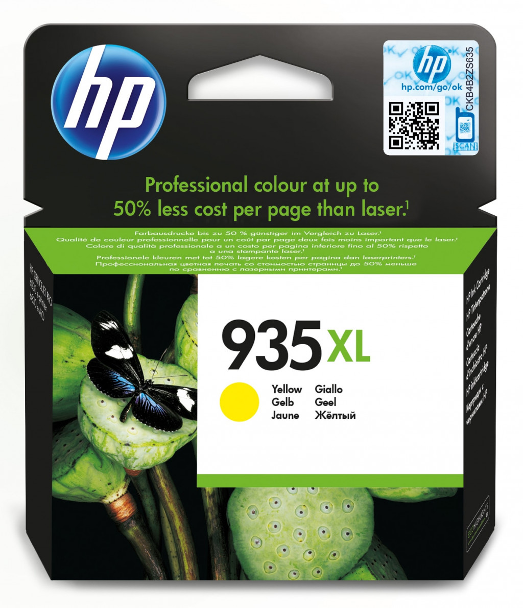 HP C2P26AE ink cartridge, No. 935XL, yellow, high capacity