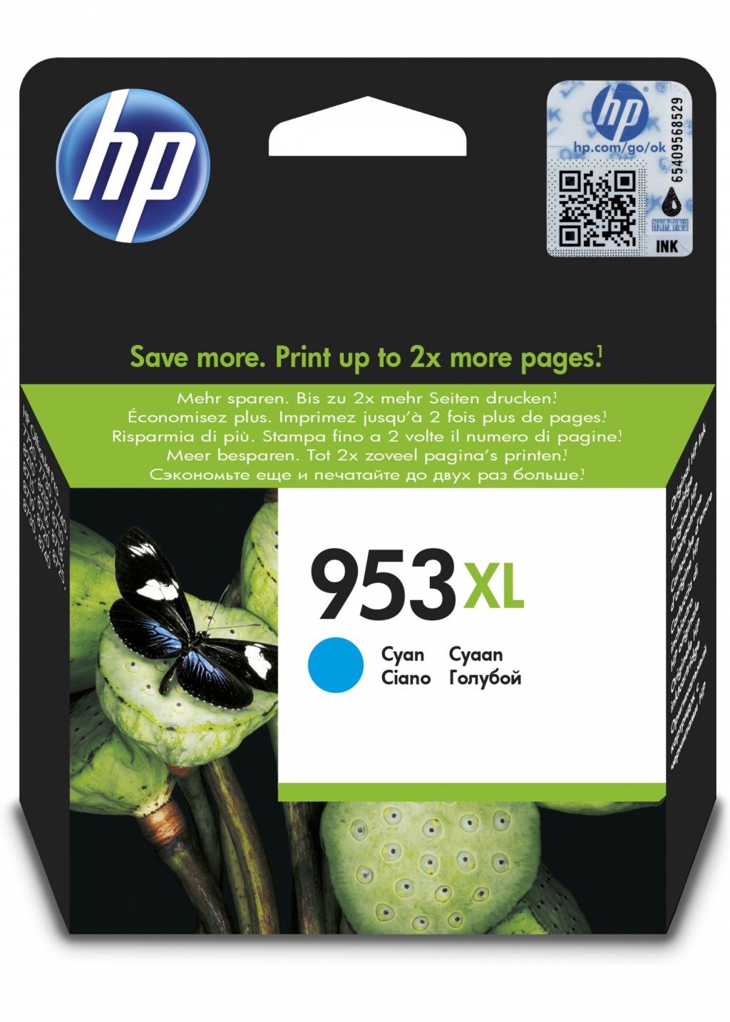HP 953XL ink cartridge, cyan
