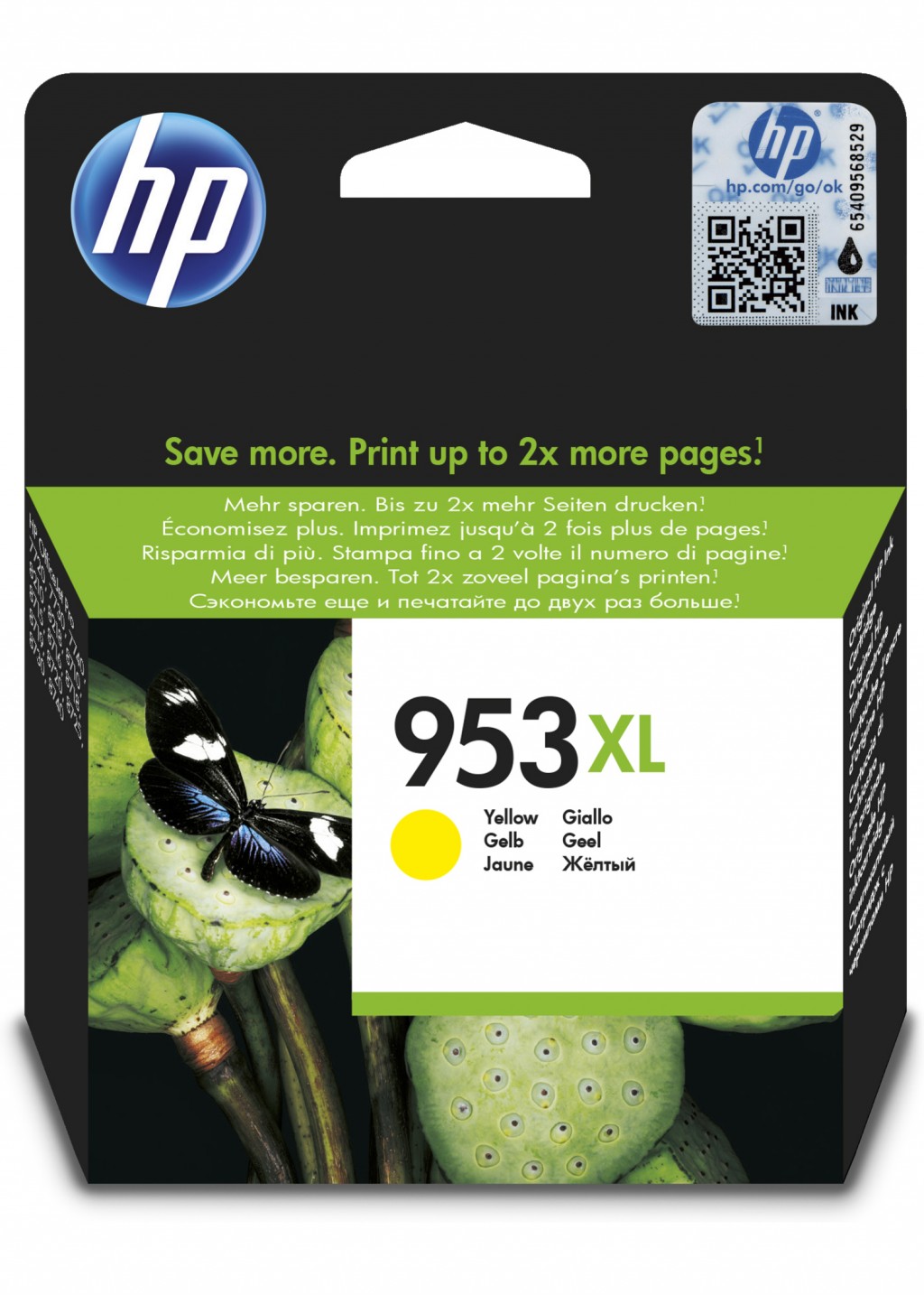 HP 953XL ink cartridge, yellow