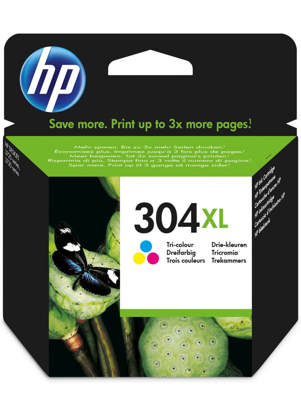 HP N9K07AE ink cartridge No. 304XL, tricolor, high capacity