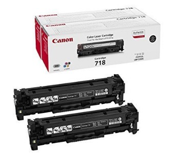 Canon cartridge 718 black, 2 pcs, contract