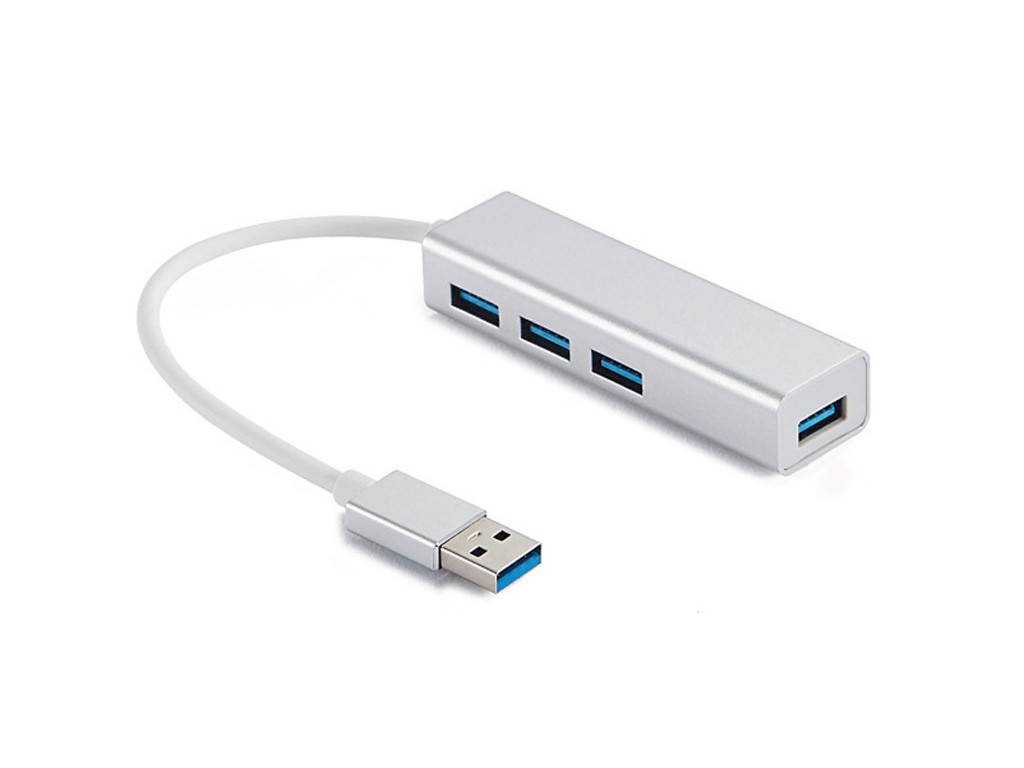 Sandberg 333-88 jaotur USB 3.2 Gen 1 (3.1 Gen 1) Type-A 5000 Mbit/s Hõbe