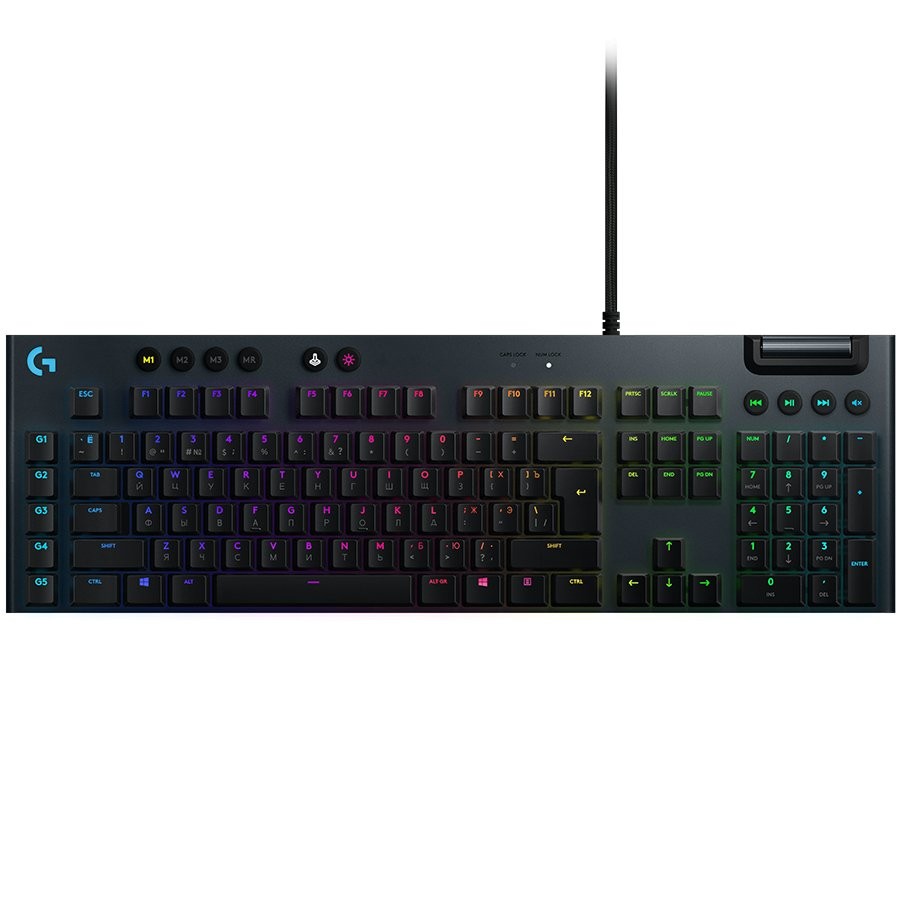 LOGITECH G815 Corded LIGHTSYNC Mechanical Gaming Keyboard - CARBON - US INT'L - TACTILE