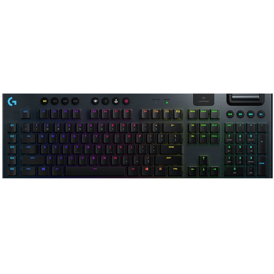LOGITECH G915 LIGHTSPEED Wireless Mechanical Gaming Keyboard - CARBON - US INT'L - LINEAR