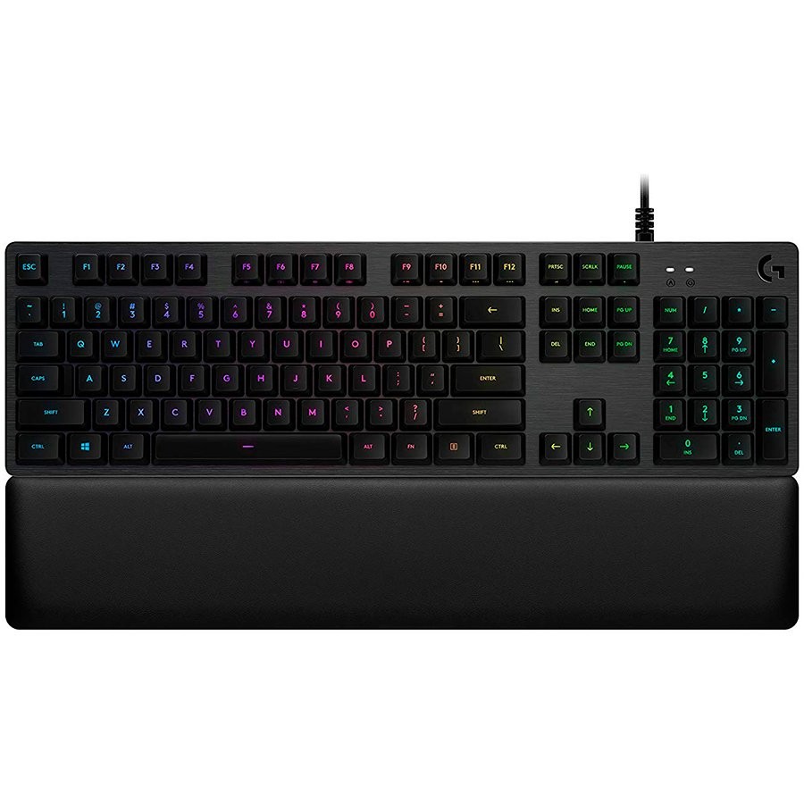 LOGITECH G513 Corded LIGHTSYNC Mechanical Gaming Keyboard - CARBON - US INT'L - USB - TACTILE