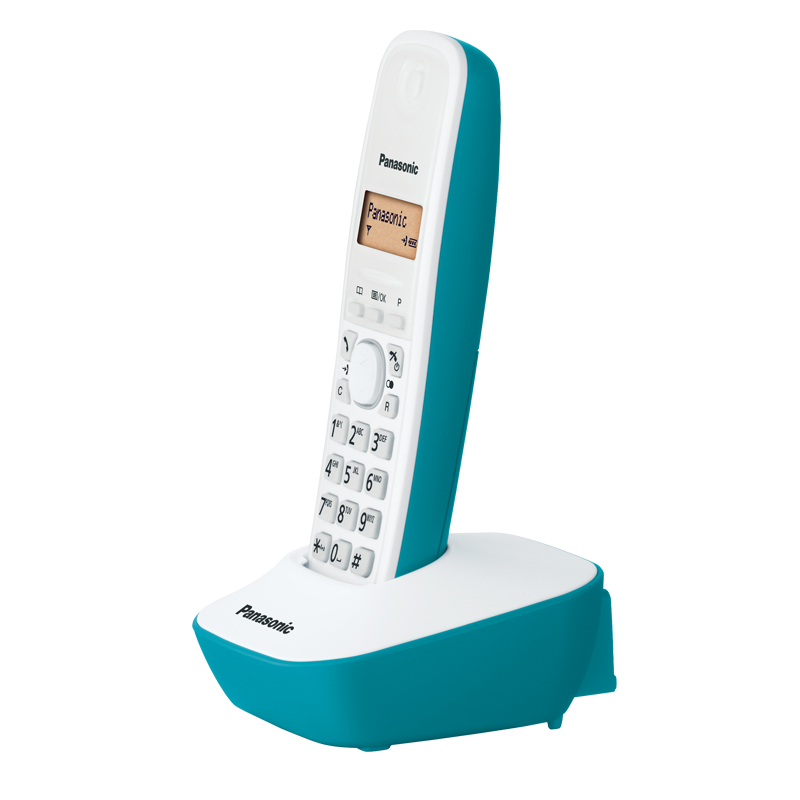 Panasonic | Cordless phone | KX-TG1611FXC | Built-in display | Caller ID | White | Conference call | Wireless connection