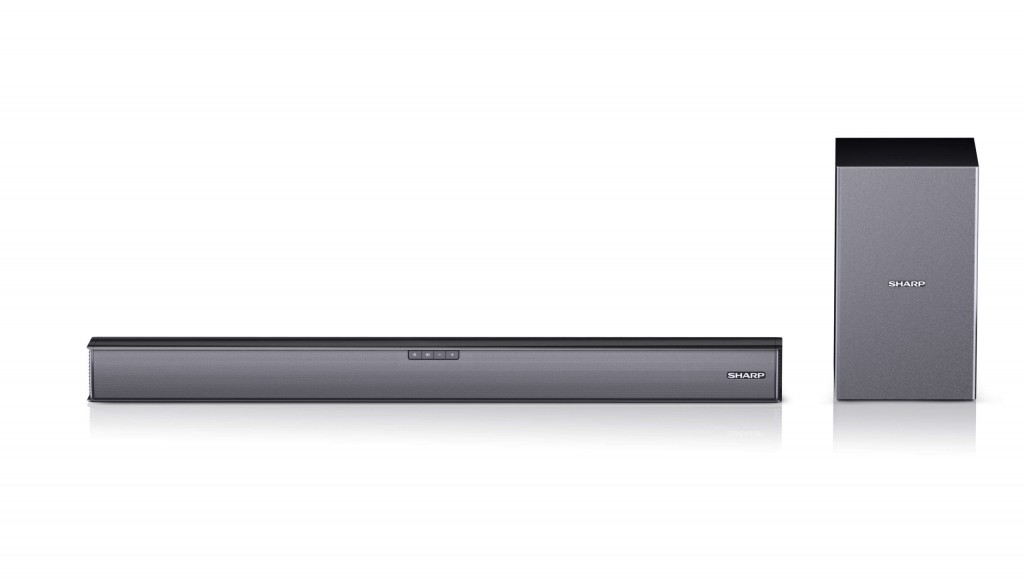 Sharp | HT-SBW182 2.1 Slim Soundbar | Black | No | AUX in | Bluetooth | HDMI, Optical, Bluetooth | 160 W | Wireless connection