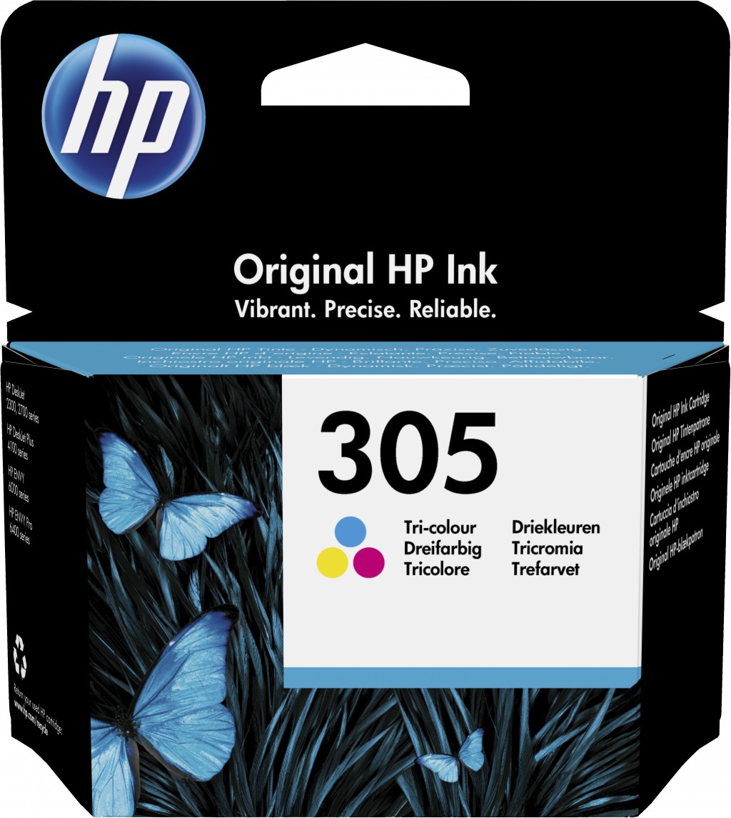 HP 305 Tri-color Original Ink Cartridge