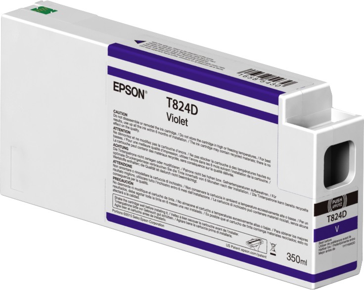 Epson UltraChrome HDX | Singlepack T824D00 | Ink Cartridge | Violet