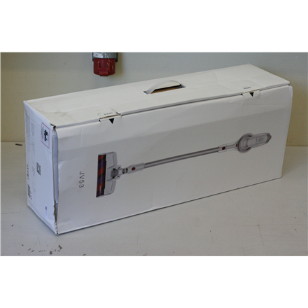 SALE OUT. | Jimmy | Vacuum Cleaner | JV53 | Cordless operating | Handstick and Handheld | 425 W | 21.6 V | Operating time (max) 45 min | Silver | Warranty 24 month(s) | Battery warranty 12 month(s) | USED, DIRTY, MISSING INNER PACKAKING