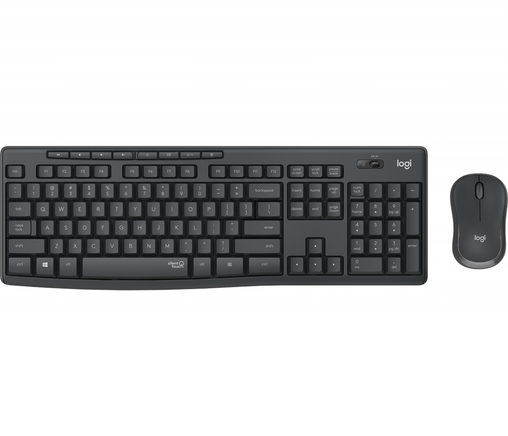 Logitech 920-009807 klaviatuur Hiir kaasa arvatud Kontor Raadioside Vene Grafiit