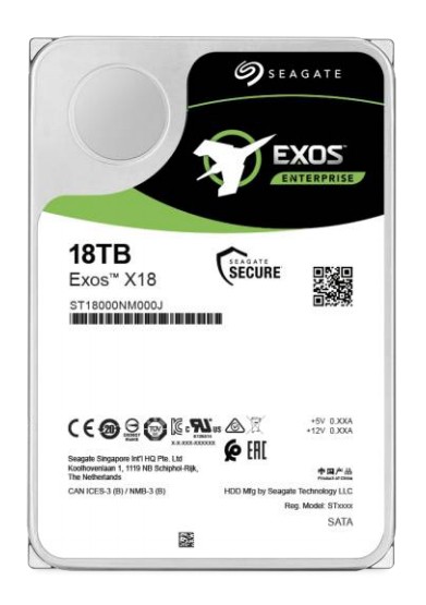 SEAGATE EXOS X18 18TB SATA 512e/4kn