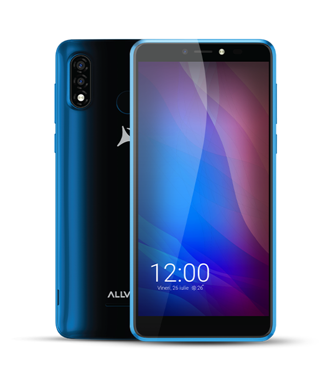 Allview A20 Lite Blue, 5.7 ", Multitouch capacitive touchscreen, 2.5D, 480 x 960, Cortex-A7 Quad-core, Internal RAM 1 GB, 32 GB, Micro SD, Dual SIM, Micro SIM, 3G, Main camera 5 MP, Secondary camera 2 MP, Android, 10 Go, 2400 mAh