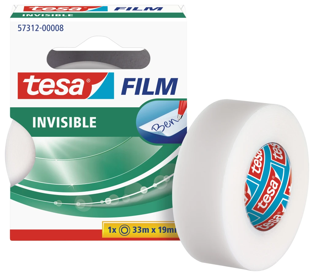 Teip Tesa Film, 33m x 19mm, läbipaistev, matt