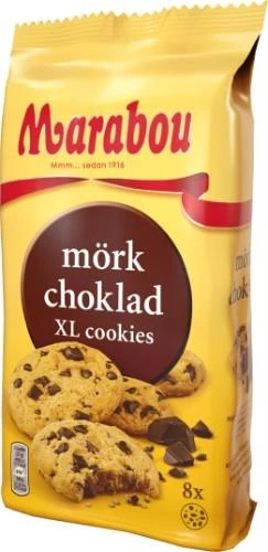 Küpsised MARABOU tumeda šokolaadiga, 184g