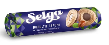 Topeltküpsised SELGA sarapuupähklitäidisega, 205 g (kogus 2 tükki)