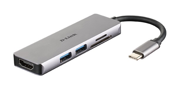 D-LINK USB-C 5-in-1 HDMI SD /microSD