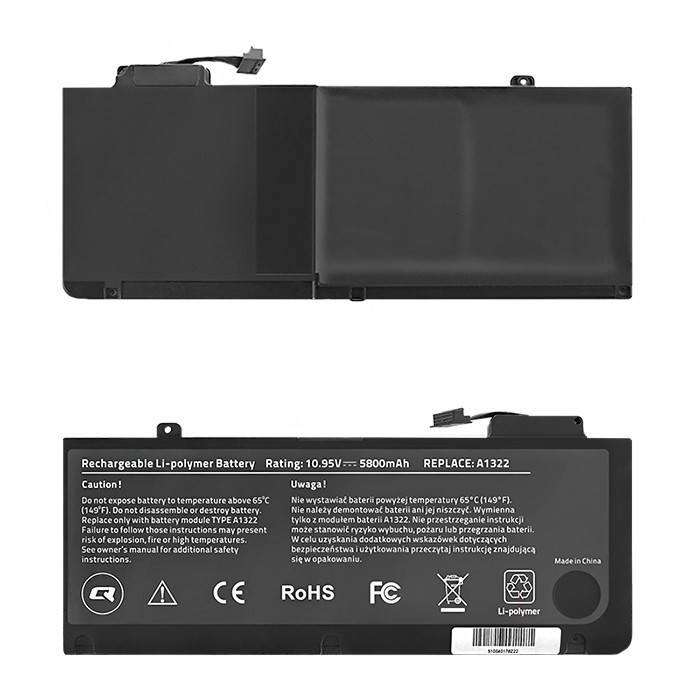 Battery for Apple MacBook Pro 13 ", 5800mAh, 10.95V