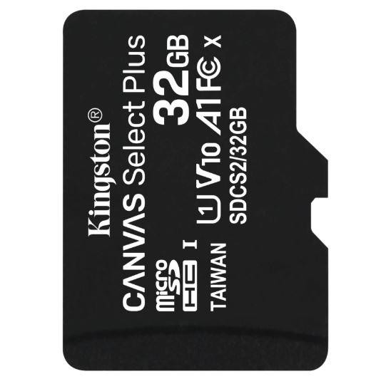 Kingston Canvas Mälukaart 32 GB MicroSDHC Klass 10 UHS-I