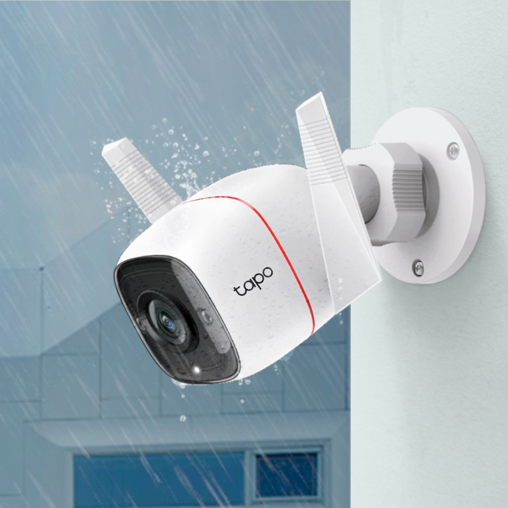 TP-LINK Outdoor Security Wi-Fi Camera C310 Bullet 3 MP 3.89 mm IP66 H.264  MicroSD