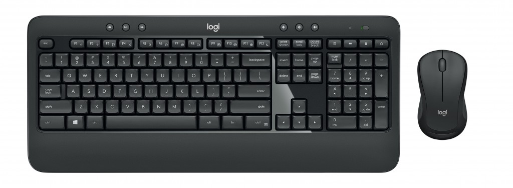Logitech | MK540 Advanced | Keyboard and Mouse Set | Wireless | Mouse included | Batteries included | US | Black | USB | Wireless connection