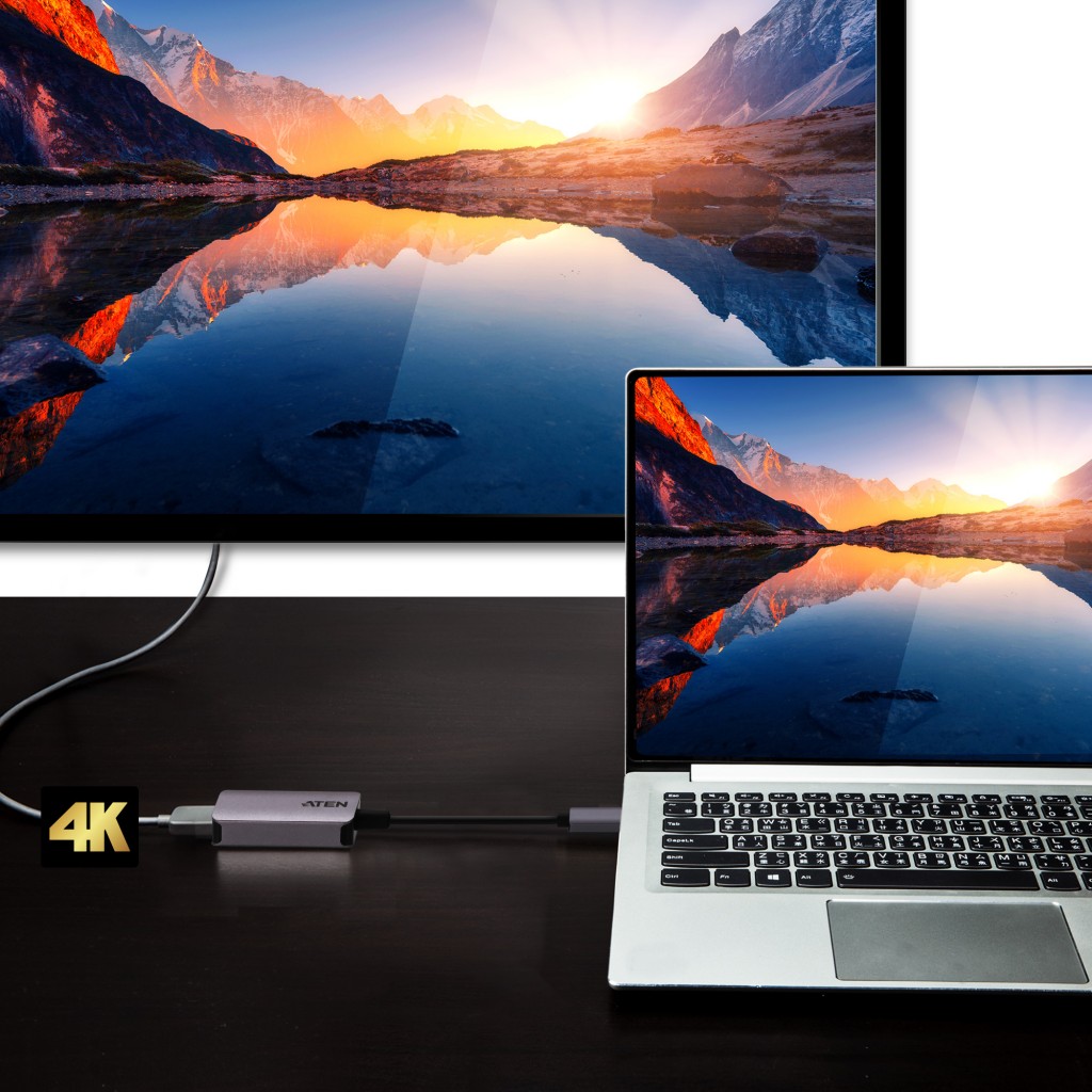 Aten HDMI Female | USB-C Male | USB-C to HDMI 4K Adapter