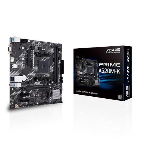 ASUS PRIME A520M-K AMD A520 Pesa AM4 Mikro ATX