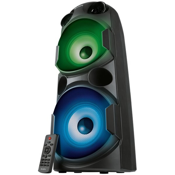 Speaker SVEN PS-750, black (80W, TWS, Bluetooth, FM, USB, microSD, LED-display, 2x4400mA*h)