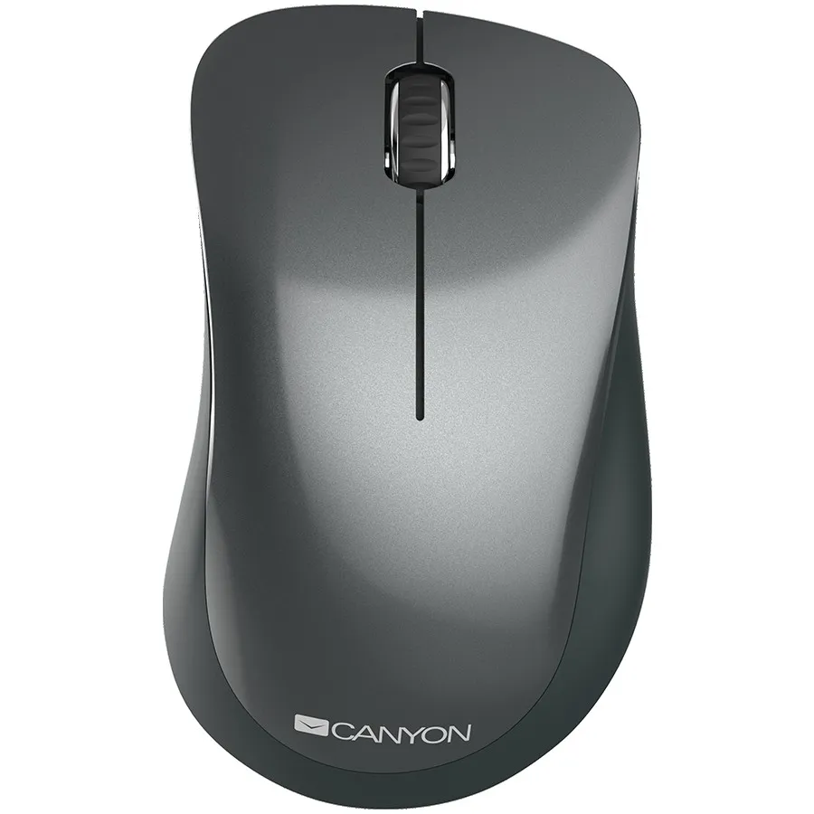 CANYON MW-11, 2.4 GHz Wireless mouse,with 3 buttons, DPI 1200, Battery:AAA*2pcs,Black,67*109*38mm,0.063kg