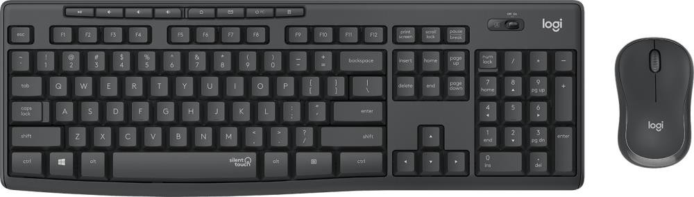 Logitech MK295 Silent Wireless Combo klaviatuur Hiir kaasa arvatud USB QWERTY US rahvusvaheline Grafiit