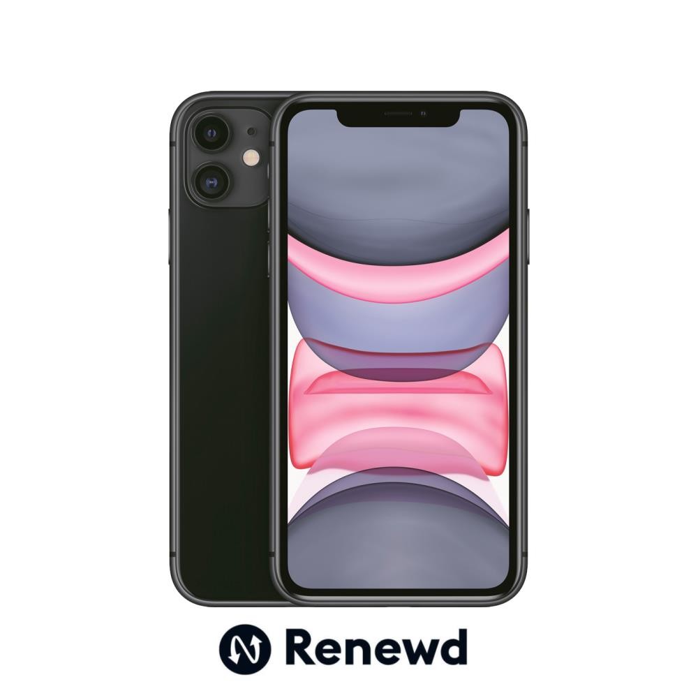 Renewd iPhone 11 15,5 cm (6.1") Kaksik-SIM iOS 13 4G 64 GB Must Renoveeritud