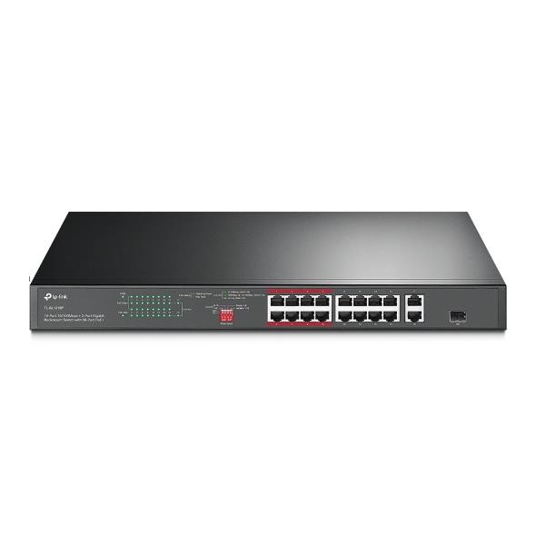 TP-Link TL-SL1218P võrgulüliti Mittejuhitav Gigabit Ethernet (10/100/1000) Power over Ethernet tugi 1U Must