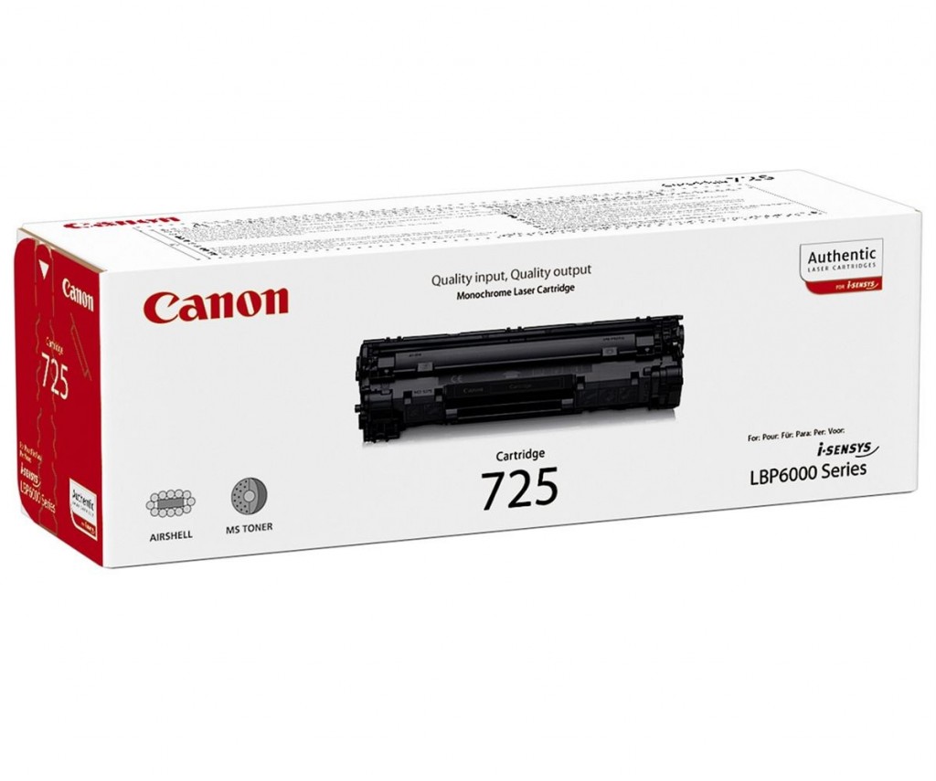 Canon 725 toonerikassett 1 tk Originaal Must