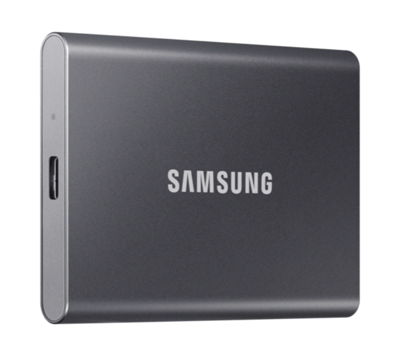 Samsung MU-PC1T0T/WW Portable SSD T7 USB 3.2 1TB Silver Portable SSD | T7 | 1000 GB | USB 3.2 | Silver