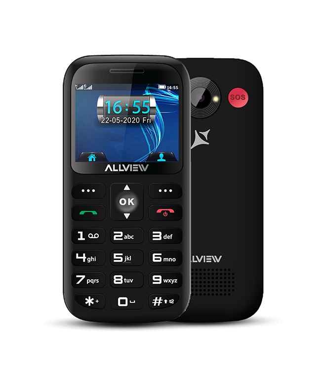 Allview D3 Senior Black, 2.31 ", TFT, 240 x 320 pixels, 8 MB, 16 MB, Dual SIM, Mini SIM, 3G, Bluetooth, 2.1, Built-in camera, Main camera 2 MP, 1400 mAh