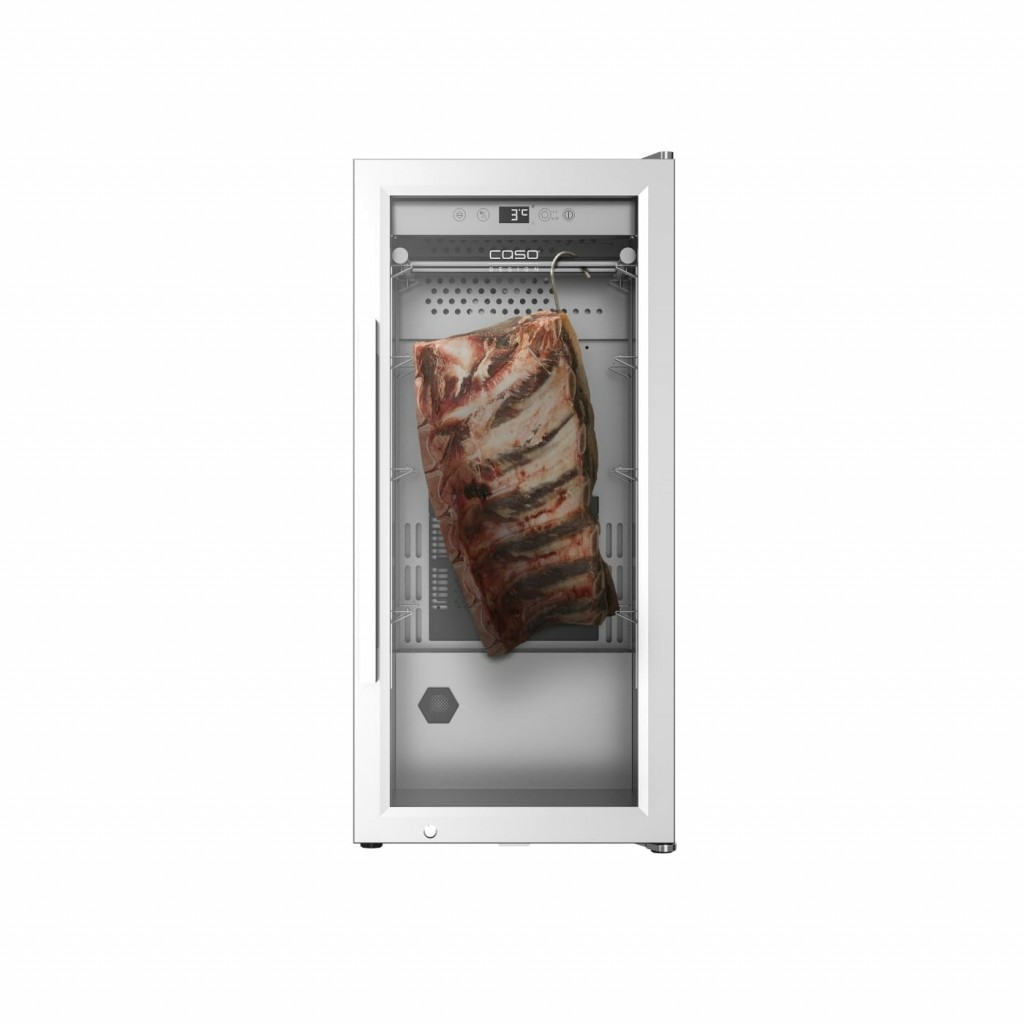 Caso | Dry aging cabinet with compressor technology | DryAged Master 63 | Energy efficiency class Not apply | Free standing | Bottles capacity Not apply | Cooling type  Compressor technology | Stainless steel