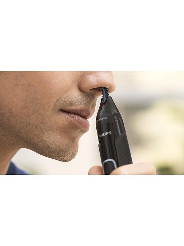 Philips | NT1650/16 | Nose and Ear Trimmer | Nose Hair Trimmer | Wet & Dry | Black