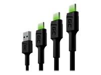 GREENCELL 3x Cable GC Ray USB-C 30cm