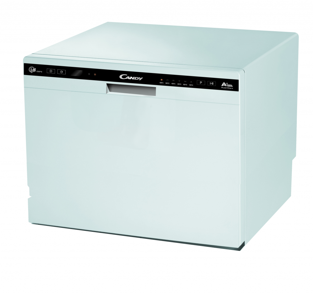 Table | Dishwasher | CDCP 8 | Width 55 cm | Number of place settings 8 | Number of programs | Energy efficiency class F | White