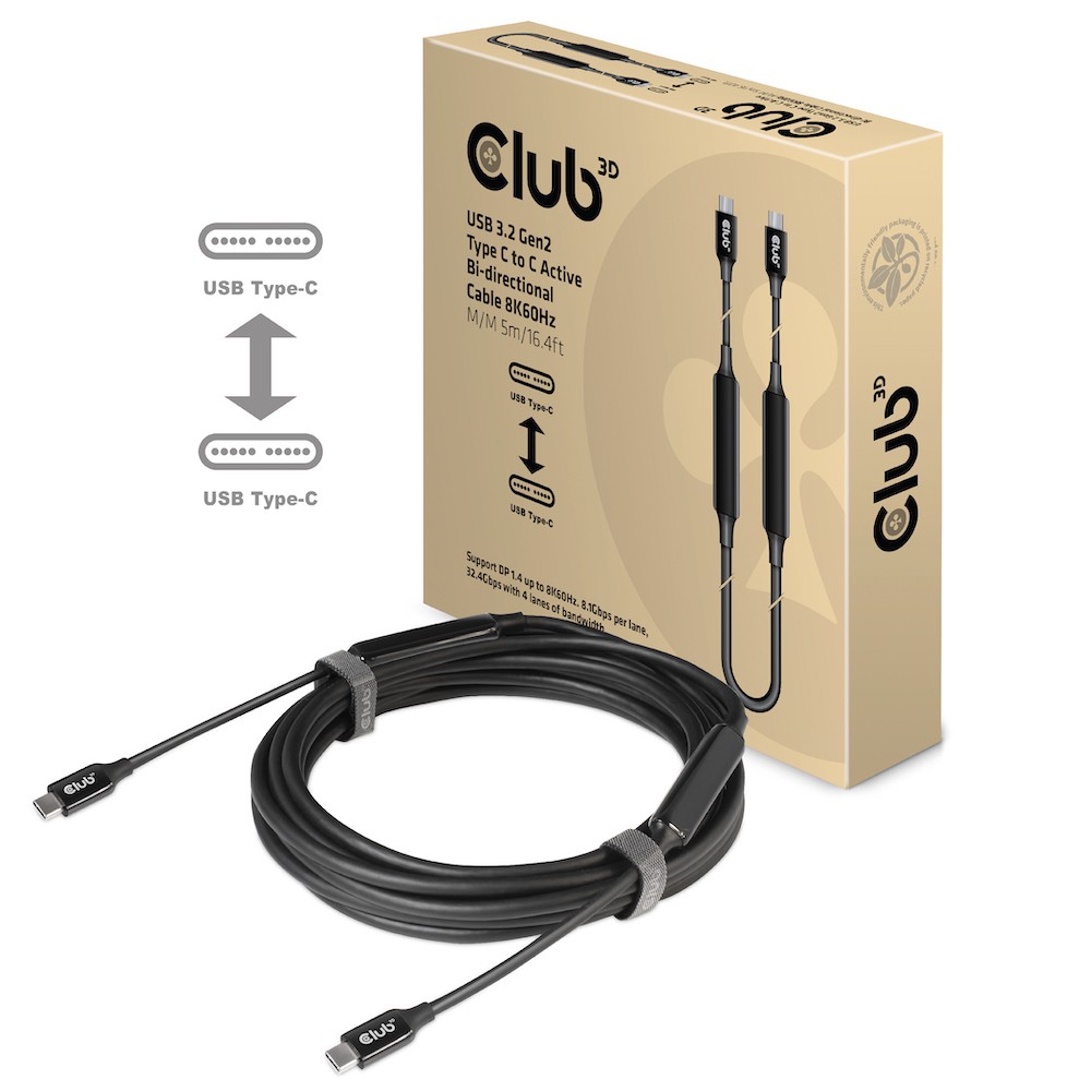 CLUB 3D USB-C Active Cable M/M 5m