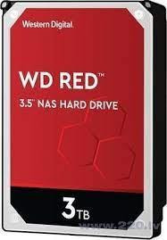 HDD|WESTERN DIGITAL|Red|3TB|SATA 3.0|256 MB|5400 rpm|3,5"|WD30EFAX