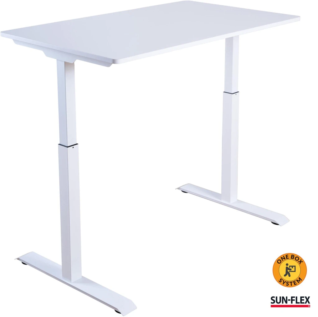 Büroolaud Sun-Flex®Easydesk Elite, elektriline, reguleeritava kõrgusega, 120x60cm, valge