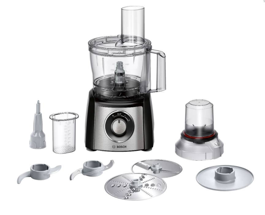 Bosch | Food Processor | MCM3401M | 800 W | Number of speeds 2 | Bowl capacity 2.3 L | Blender | Meat mincer | Black/Stainless steel