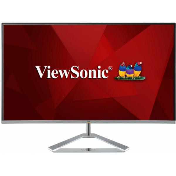 Viewsonic VX Series VX2476-SMH LED display 60,5 cm (23.8") 1920 x 1080 pikslit Full HD Must, Hõbe