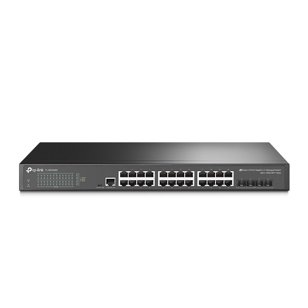 TP-Link TL-SG3428X võrgulüliti Juhitav L2+/L3 Gigabit Ethernet (10/100/1000) 1U Must