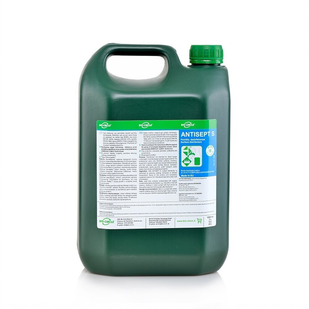 Bio Circle Surface Disinfectant ANTISEPT S 5 Liters