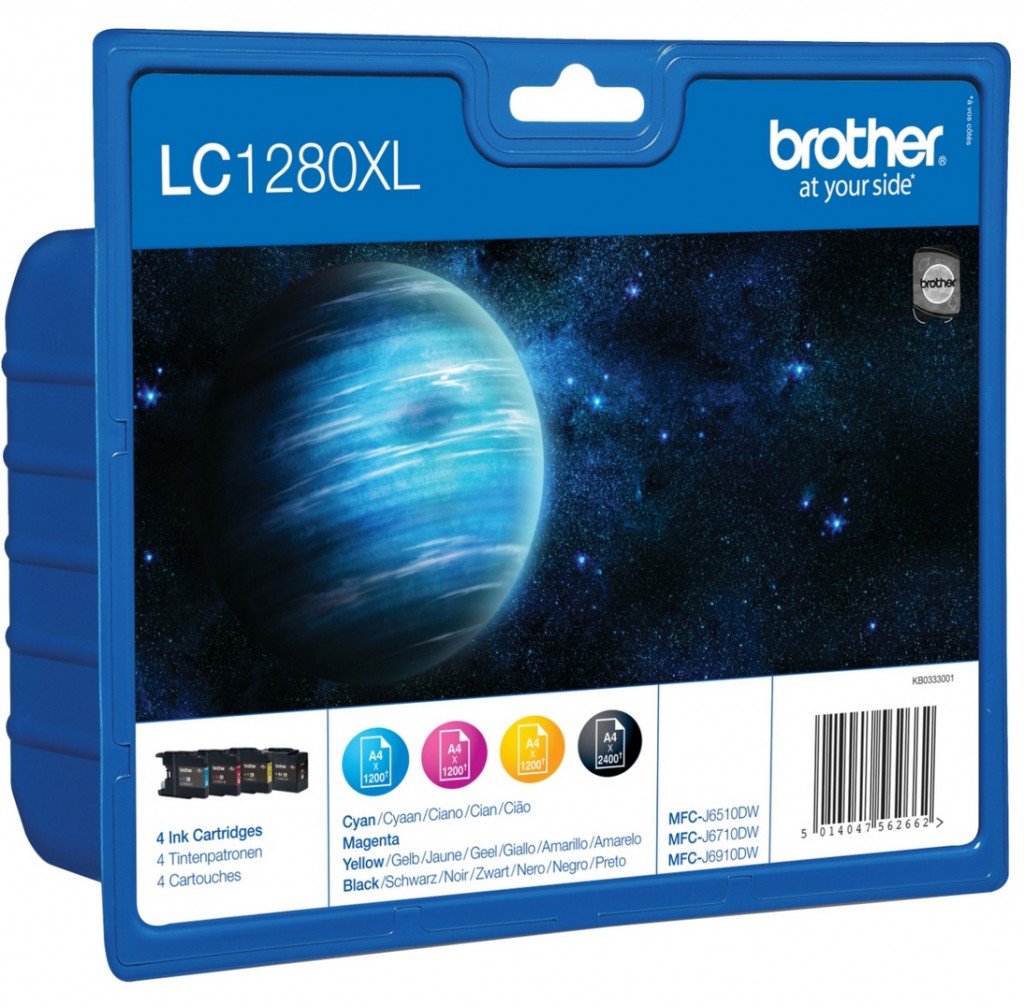 Brother LC1280XL Multipack | Ink Cartridge | Black, Cyan, Magenta, Yellow