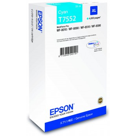 Epson T7552 tindikassett 1 tk Originaal Tsüaan