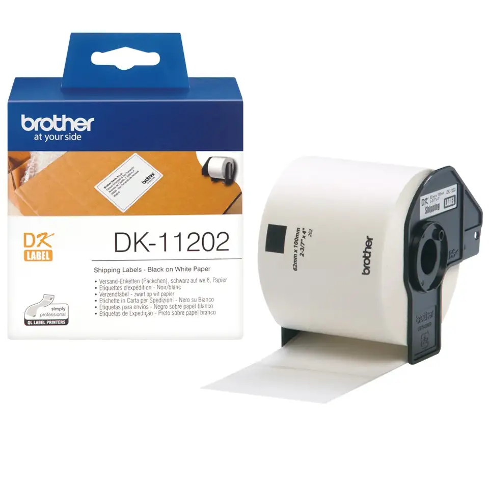 Brother | DK-11202 Shipping Labels | White | DK | 62mm x 100mm